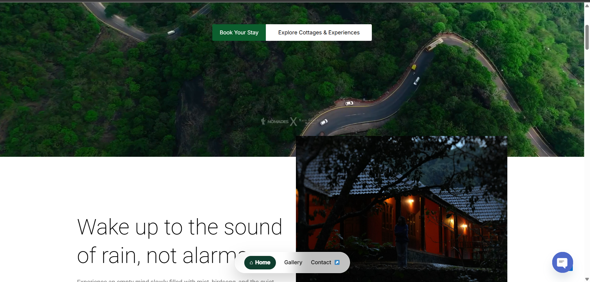 SEO-focused hospitality website design driving organic bookings for Rain Country resorts